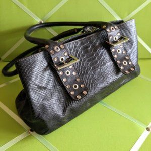 Roberta Gandolfi Genuine Leather Snake Print Bag